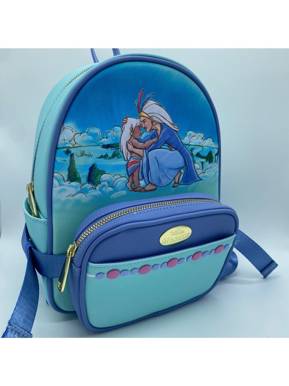 Disney Atlantis The Lost Empire Blue Purple Mini Backpack and Fanny Pack